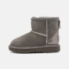 UGG CLASSIC MINI SHINE - Classic Ankle Boots - Charcoal