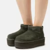 UGG CLASSIC ULTRA MINI PLATFORM - Platform Ankle Boots - Forest Night