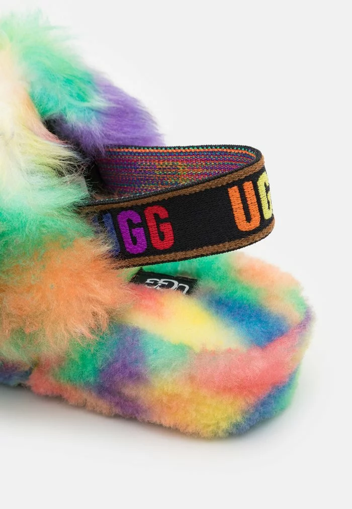 UGG FLUFF YEAH PRIDE UNISEX - Platform Sandals - Rainbow - Image 6