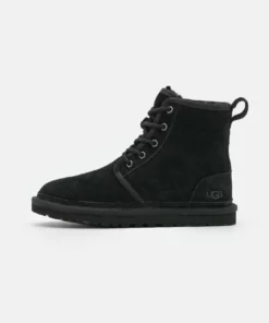 UGG NEUMEL HIGH - Lace-up Ankle Boots - Black