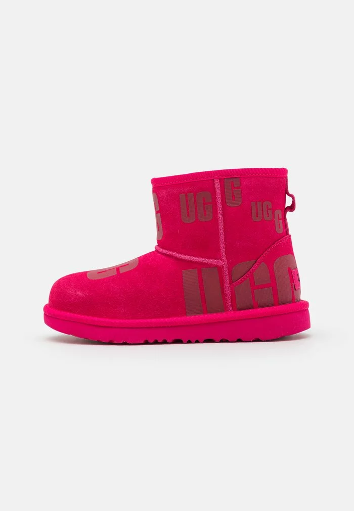 UGG CLASSIC MINI SCATTER GRAPHIC - Classic Ankle Boots - Radish