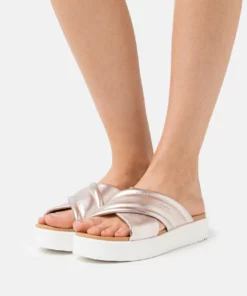 UGG ZAYNE CROSSBAND - Mules - Rose Gold Metallic