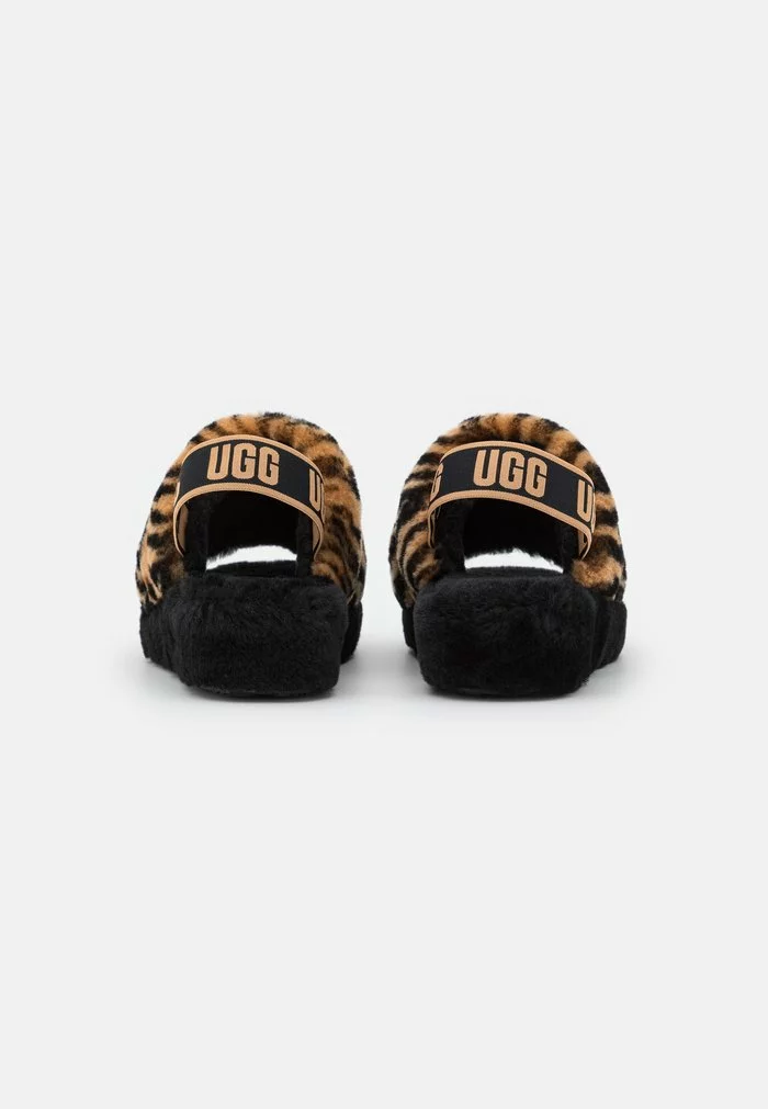 UGG FLUFF YEAH ANIMALIA - Platform Sandals - Light Butterscotch - Image 4