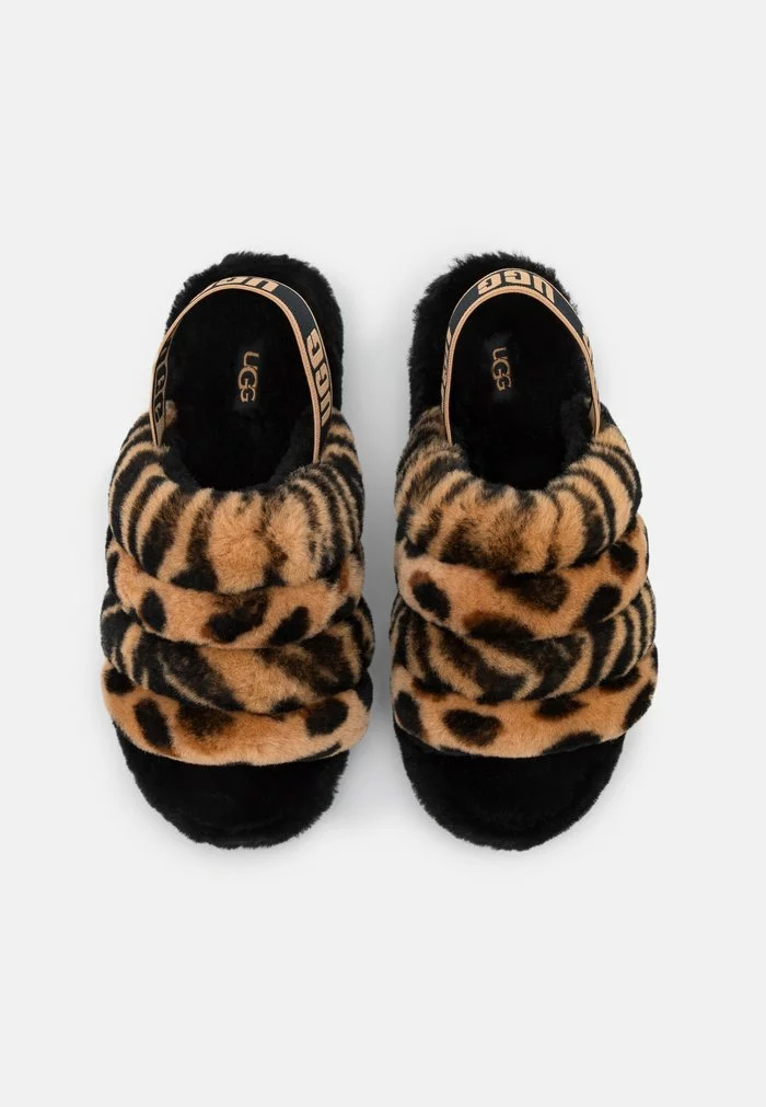 UGG FLUFF YEAH ANIMALIA - Platform Sandals - Light Butterscotch - Image 6
