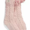 UGG POM POM LINED CREW - Socks - Light Pink