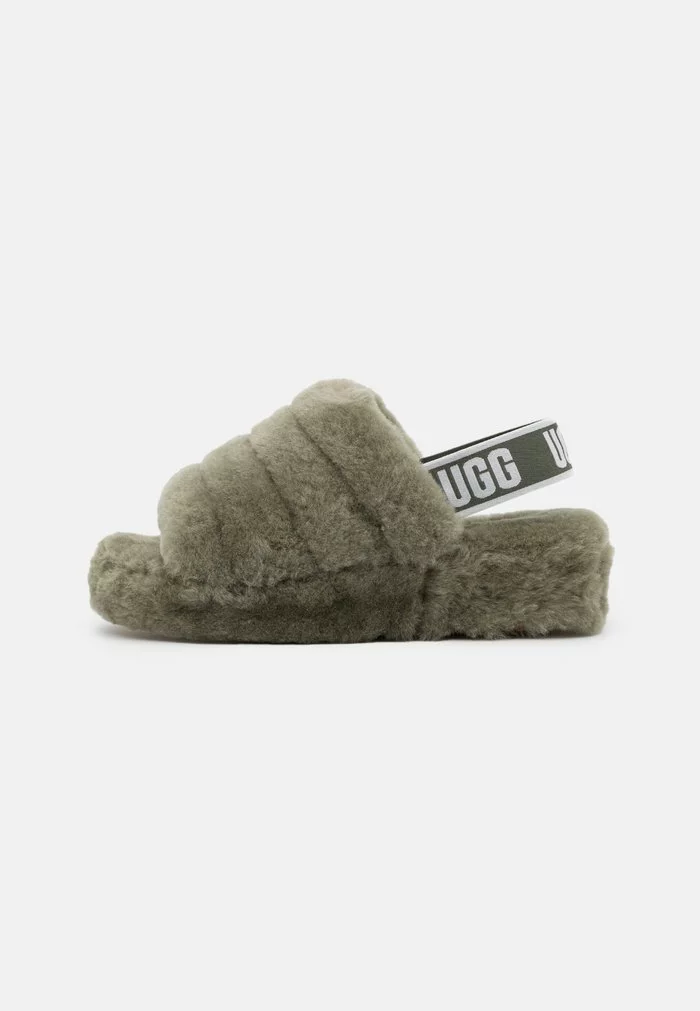 UGG FLUFF YEAH SLIDE - Platform Sandals - Burnt Olive - Image 2