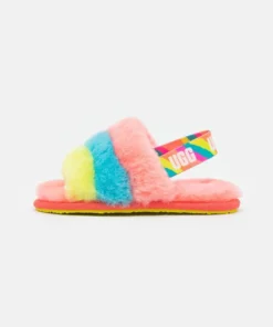 UGG FLUFF YEAH SLIDE - Sandals - Peach Bliss/multi-coloured