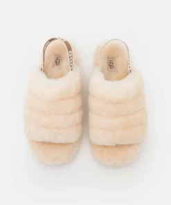 UGG FLUFF YEAH SLIDE - Platform Sandals - Natural