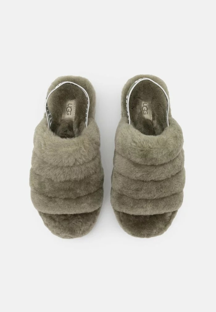 UGG FLUFF YEAH SLIDE - Platform Sandals - Burnt Olive - Image 6