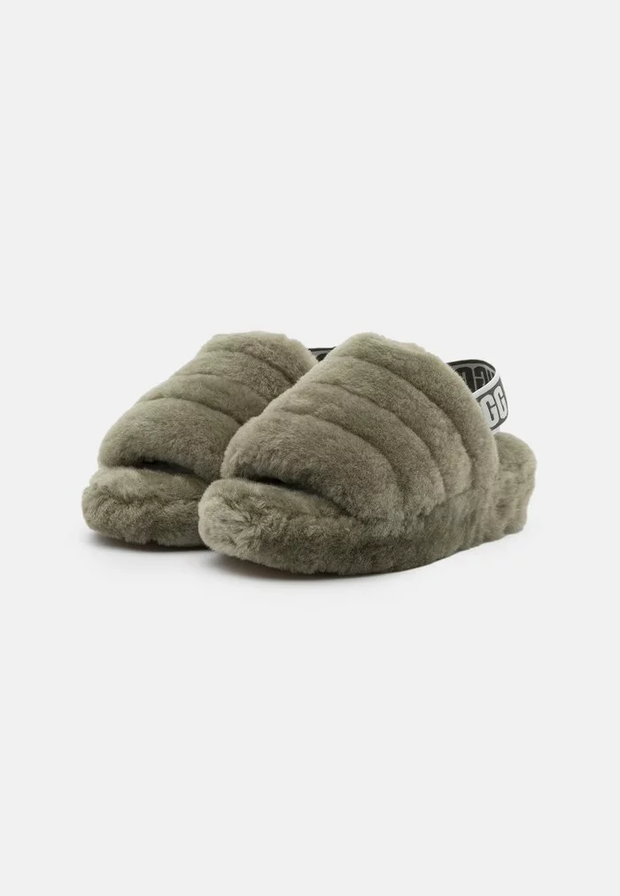 UGG FLUFF YEAH SLIDE - Platform Sandals - Burnt Olive - Image 3