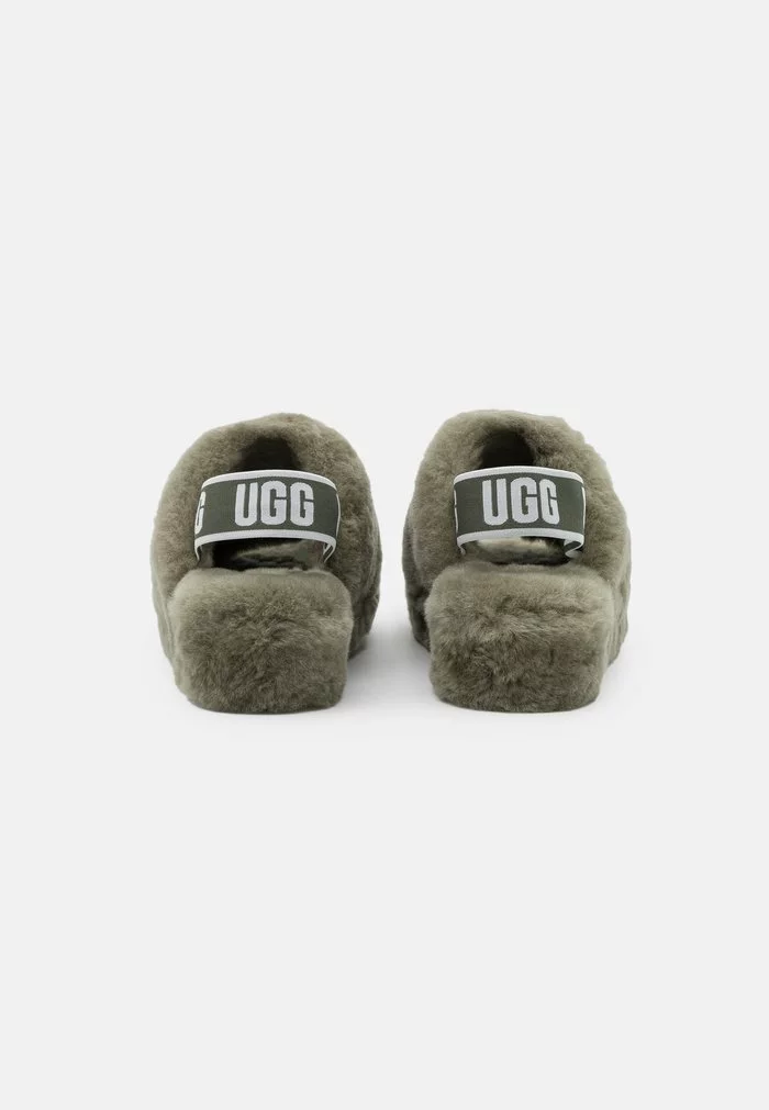 UGG FLUFF YEAH SLIDE - Platform Sandals - Burnt Olive - Image 4