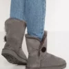 UGG BAILEY BUTTON II - Classic Ankle Boots - Grey