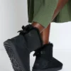 UGG MINI BAILEY BOW - Classic Ankle Boots - Black