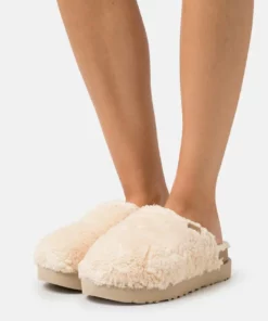 UGG FUZZ SUGAR SLIDE - Slippers - Natural