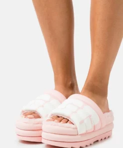 UGG MAXI SLIDE LOGO - Heeled Mules - Pink Scallop
