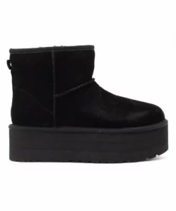 UGG CLASSIC MINI PLATFORM - Platform Ankle Boots - Black