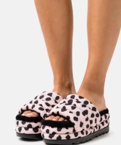 UGG MAXI SLIDE CHEETAH PRINT - Heeled Mules - Pink Scallop